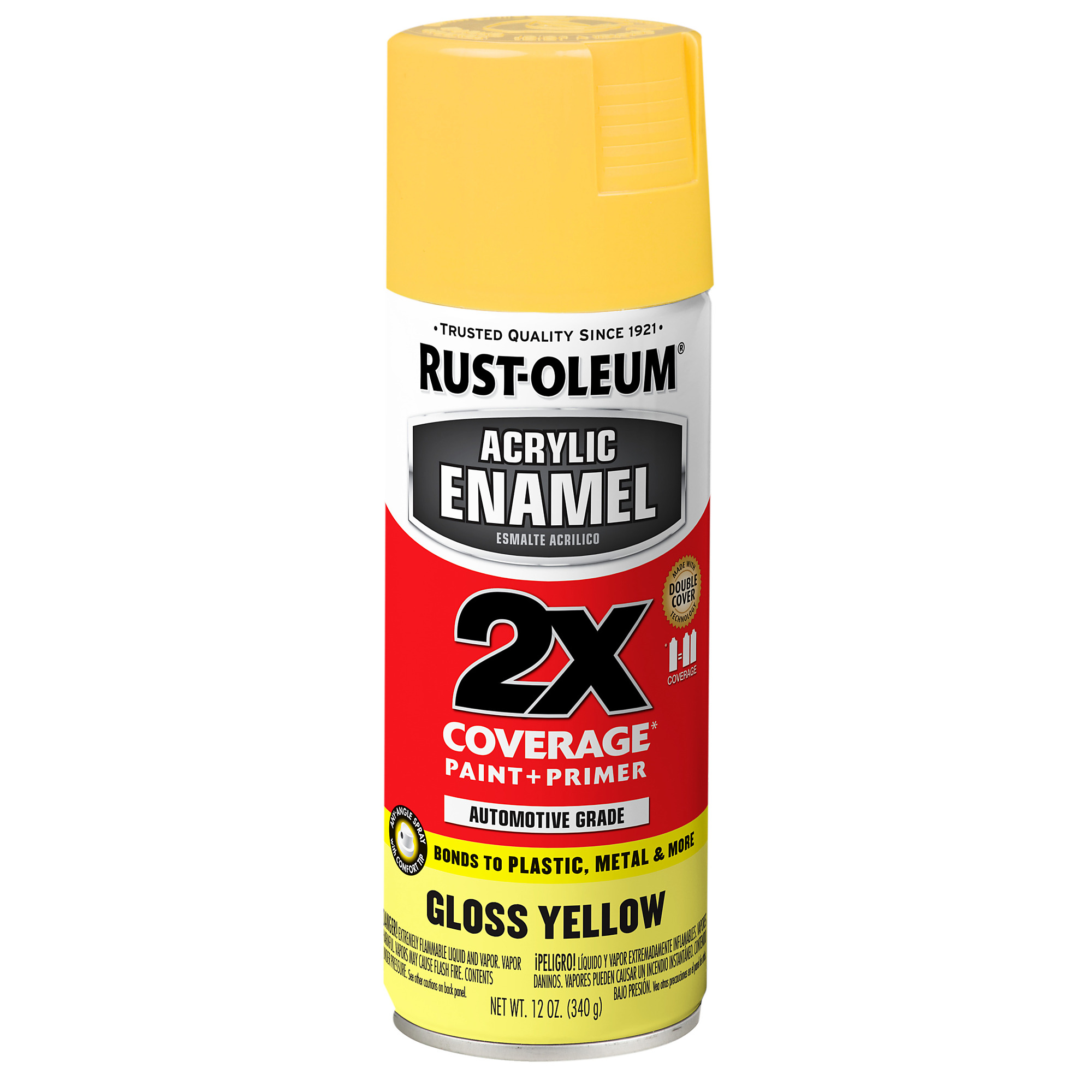 Rust-Oleum Auto Acrylic Enamel Spray Paint - Gloss Yellow, 12 Oz., 6 Pk, Model# 316890DS